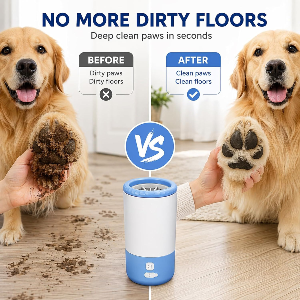 PawFresh Rechargeable Electric Paw Cleaner Cup
