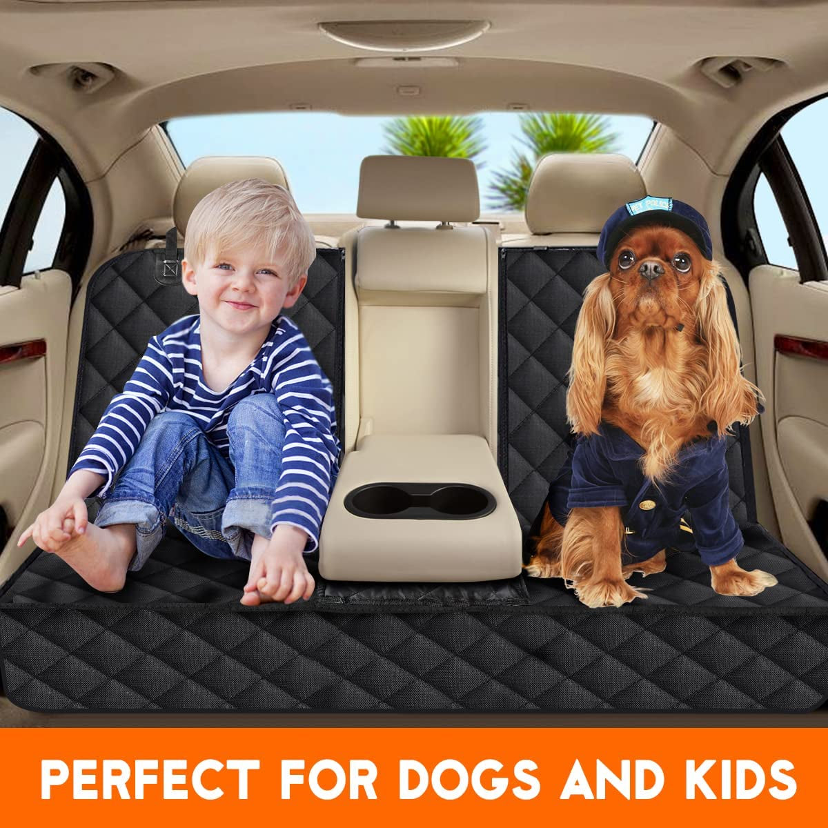 RideSafe Cargo Liner & Back Seat Cover for Dogs