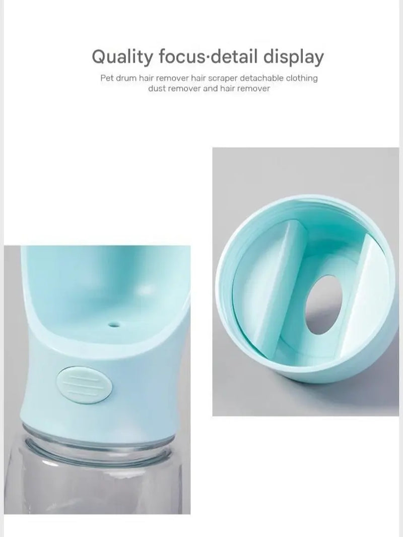 Portable Dog Water Bottle with Integrated Bowl - On-The-Go Pet Hydration Feed Accessory for Dogs, Cats