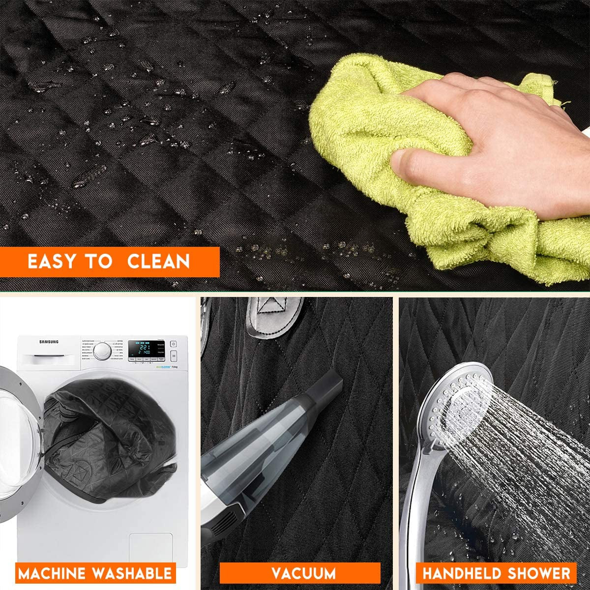RideSafe Cargo Liner & Back Seat Cover for Dogs