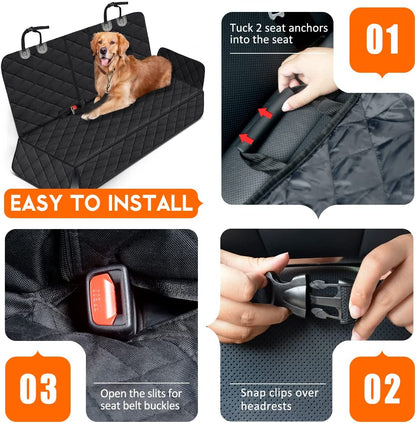 RideSafe Cargo Liner & Back Seat Cover for Dogs