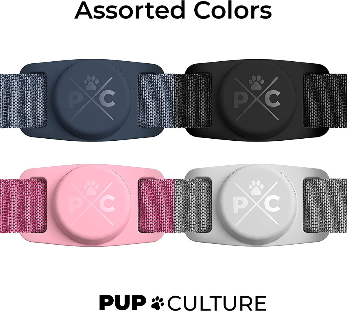 TrackTag Durable AirTag Dog Collar Holder