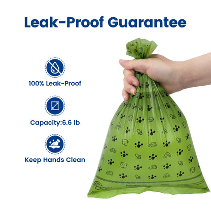 Pawview Dog Poop Bags Rolls, Leak-Proof & Eco-Friendly 70% Recycled Material, Lavender Scent (120 Bags)